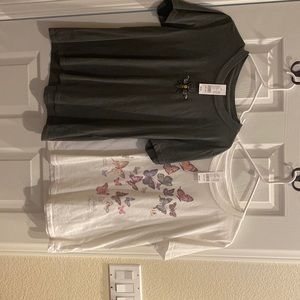 Bumble bee and butterfly graphic shirts 💕